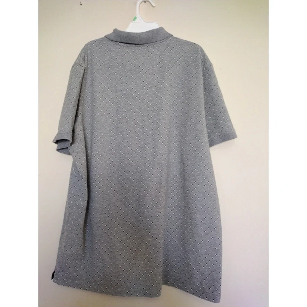 Banana Republic Polo Shirt Men's XL Gray‎ Luxury Touch Standard Fit Short Sleeve